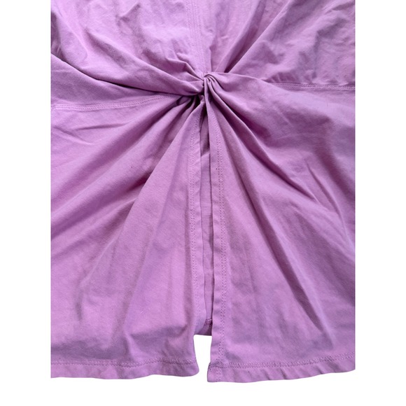 Athleta Breezy Twist Back Tank Top Orchid Pink V-Neck Sleeveless Womens Medium - Picture 4 of 4